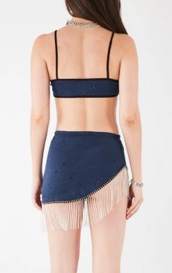 FURST OF A KIND VINTAGE RHINESTONE FRINGE BRA TOP AND SKIRT SET 9 FURST OF A KIND VINTAGE RHINESTONE FRINGE BRA TOP AND SKIRT SET