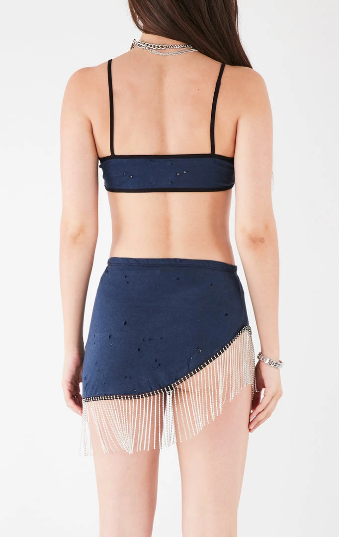 FURST OF A KIND VINTAGE RHINESTONE FRINGE BRA TOP AND SKIRT SET 6 FURST OF A KIND VINTAGE RHINESTONE FRINGE BRA TOP AND SKIRT SET