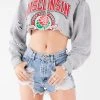 FURST OF A KIND VINTAGE ZIP CROPPED SWEATSHIRT