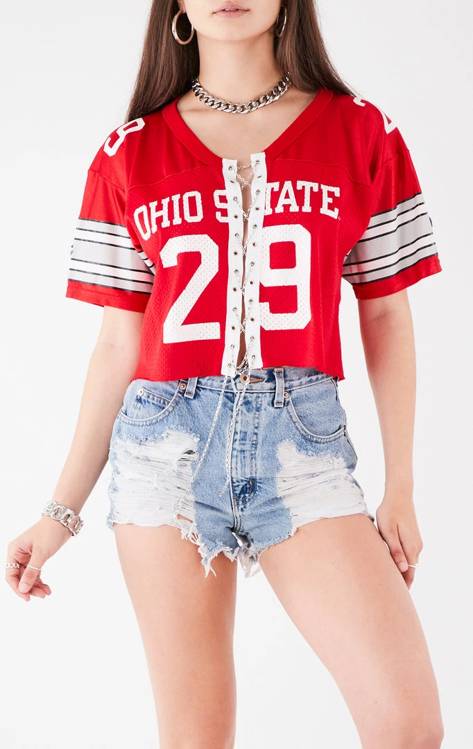 FURST OF A KIND VINTAGE CHAIN LACE UP JERSEY TEE 3 FURST OF A KIND VINTAGE CHAIN LACE UP JERSEY TEE