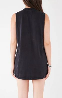 FURST OF A KIND VINTAGE V SAFETY PIN SLEEVELESS TEE