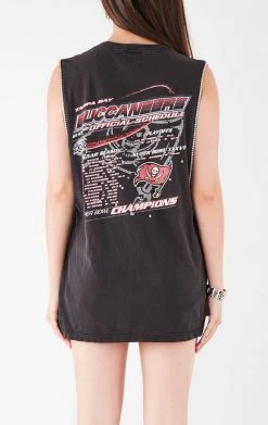 FURST OF A KIND VINTAGE RHINESTONE TRIM SLEEVELESS TEE VINTAGE NFL 5 FURST OF A KIND VINTAGE RHINESTONE TRIM SLEEVELESS TEE VINTAGE NFL