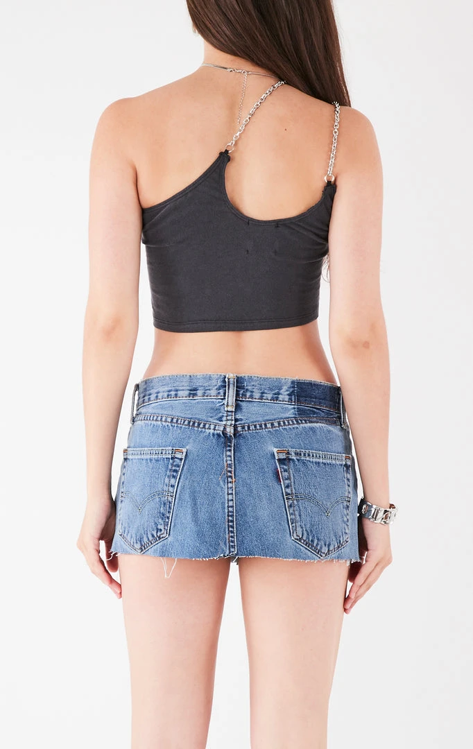 FURST OF A KIND VINTAGE ONE SHOULDER DOUBLE CHAIN STRAP TANK 5 FURST OF A KIND VINTAGE ONE SHOULDER DOUBLE CHAIN STRAP TANK