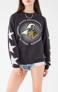 FURST OF A KIND VINTAGE SILVER STAR PATCH SWEATSHIRT