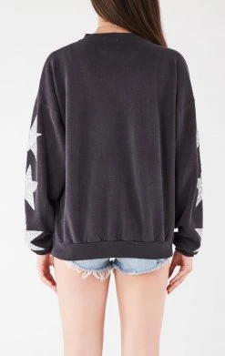 FURST OF A KIND VINTAGE SILVER STAR PATCH SWEATSHIRT