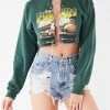 FURST OF A KIND VINTAGE CHAIN LACE UP CROP SWEATSHIRT 2 FURST OF A KIND VINTAGE CHAIN LACE UP CROP SWEATSHIRT
