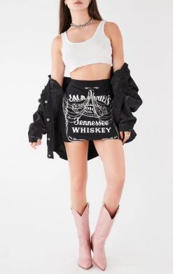 FURST OF A KIND VINTAGE WATERFALL CHAIN FRONT SKIRT