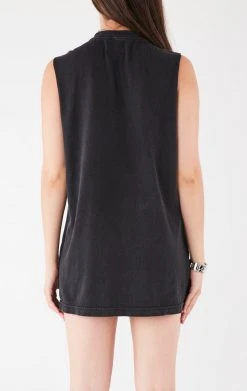 FURST OF A KIND VINTAGE CURVED SAFETY PIN SLEEVELESS TEE 7 FURST OF A KIND VINTAGE CURVED SAFETY PIN SLEEVELESS TEE