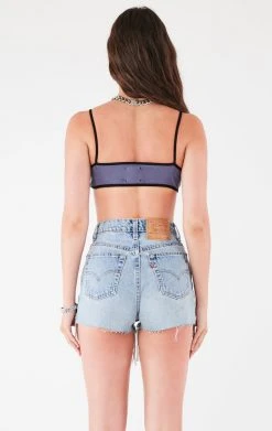 FURST OF A KIND FESTIVAL VINTAGE RHINESTONE FRINGE BRA TOP