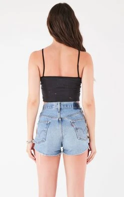 FURST OF A KIND VINTAGE RHINESTONE FRINGE TANK