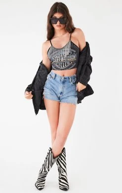 FURST OF A KIND VINTAGE RHINESTONE FRINGE TANK