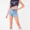 FURST OF A KIND VINTAGE RHINESTONE FRINGE ASYMMETRICAL RHINESTONE FRINGE SLEEVELESS CROP TEE 2 FURST OF A KIND VINTAGE RHINESTONE FRINGE ASYMMETRICAL RHINESTONE FRINGE SLEEVELESS CROP TEE