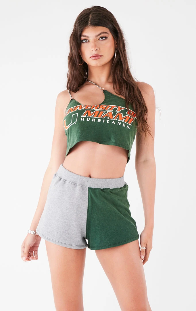 FURST OF A KIND VINTAGE CHAINS VINTAGE ONE SHOULDER DOUBLE CHAIN SHORT SET 4 FURST OF A KIND VINTAGE CHAINS VINTAGE ONE SHOULDER DOUBLE CHAIN SHORT SET