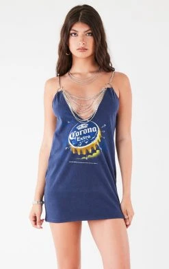 FURST OF A KIND VINTAGE DRAPED CHAIN DRESS