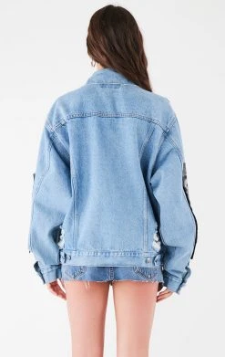 FURST OF A KIND VINTAGE PATCHWORK STUDDED DENIM JACKET FESTIVAL