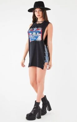 FURST OF A KIND VINTAGE CHAINS VINTAGE CHAIN SIDE SLEEVELESS TEE