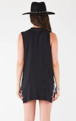 FURST OF A KIND VINTAGE CHAINS VINTAGE CHAIN SIDE SLEEVELESS TEE