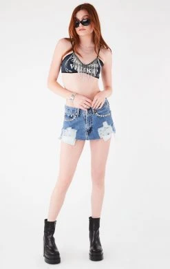 FURST OF A KIND VINTAGE RHINESTONE FRINGE BRA TOP FESTIVAL 6 FURST OF A KIND VINTAGE RHINESTONE FRINGE BRA TOP FESTIVAL