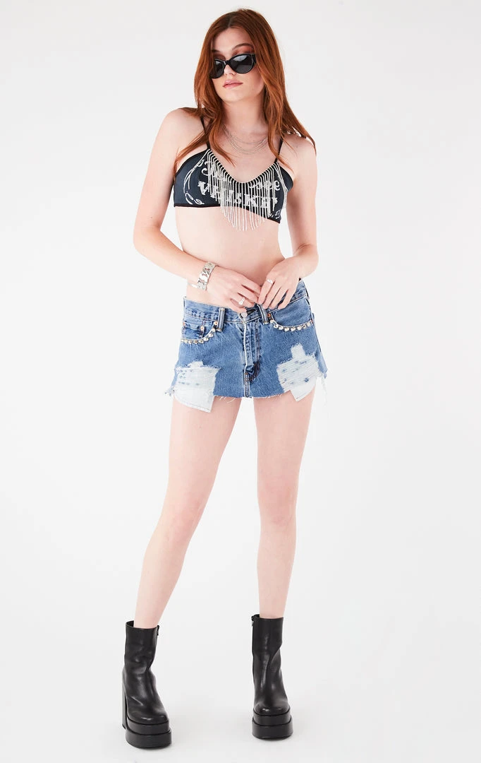 FURST OF A KIND VINTAGE RHINESTONE FRINGE BRA TOP FESTIVAL 4 FURST OF A KIND VINTAGE RHINESTONE FRINGE BRA TOP FESTIVAL