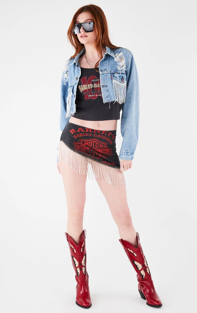 FURST OF A KIND VINTAGE RHINESTONE FRINGE SKIRT 4 FURST OF A KIND VINTAGE RHINESTONE FRINGE SKIRT