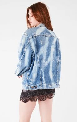FURST OF A KIND VINTAGE BLEACH STUDDED DENIM JACKET