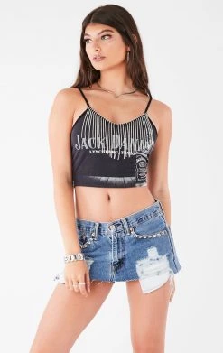 FURST OF A KIND VINTAGE RHINESTONE FRINGE TANK