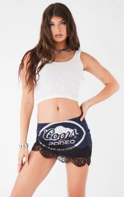 FURST OF A KIND VINTAGE LACE TRIM SKIRT