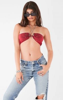 FURST OF A KIND FESTIVAL VINTAGE CHAIN NECK O-RING TUBE TOP
