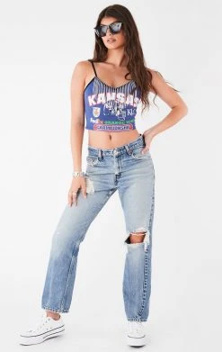 FURST OF A KIND VINTAGE RHINESTONE FRINGE TANK