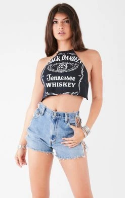 FURST OF A KIND VINTAGE HALTER NECK WATERFALL CHAIN BACK TOP VINTAGE CHAINS 7 FURST OF A KIND VINTAGE HALTER NECK WATERFALL CHAIN BACK TOP VINTAGE CHAINS