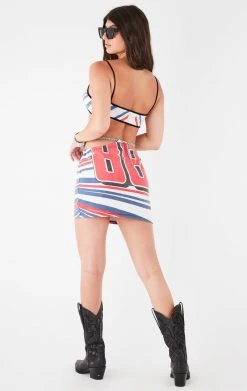 FURST OF A KIND VINTAGE CHAIN WRAP TOP AND CHAIN WAIST SKIRT SET FESTIVAL