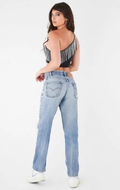 FURST OF A KIND VINTAGE RHINESTONE FRINGE ONE SHOULDER TOP