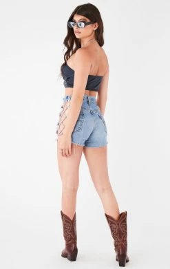 FURST OF A KIND VINTAGE CUT OUT CHAIN HALTER TOP