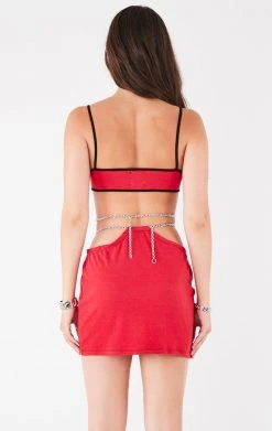 FURST OF A KIND FESTIVAL VINTAGE CHAIN WRAP TOP AND CHAIN WAIST SKIRT SET 7 FURST OF A KIND FESTIVAL VINTAGE CHAIN WRAP TOP AND CHAIN WAIST SKIRT SET