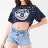 FURST OF A KIND VINTAGE MULTI STUD CROPPED TEE FESTIVAL