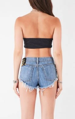 FURST OF A KIND VINTAGE CUT OUT CHAIN HALTER TOP