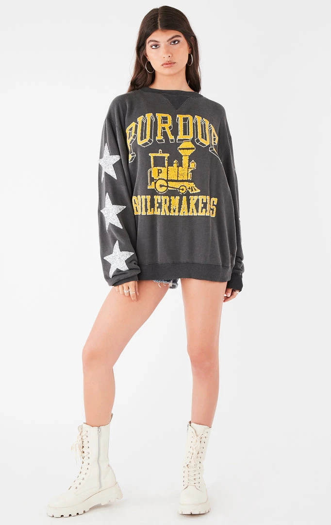 FURST OF A KIND VINTAGE SILVER STAR PATCH SWEATSHIRT VINTAGE COLLEGE 3 FURST OF A KIND VINTAGE SILVER STAR PATCH SWEATSHIRT VINTAGE COLLEGE