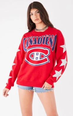 FURST OF A KIND VINTAGE STARS VINTAGE SILVER STAR PATCH SWEATSHIRT