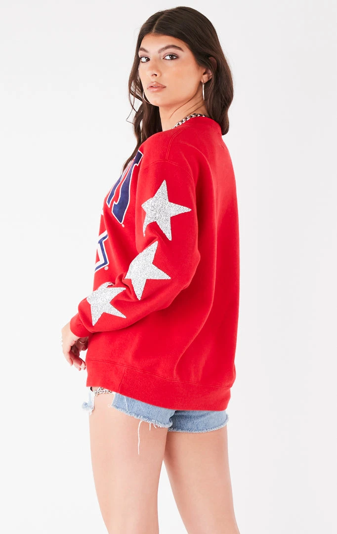 FURST OF A KIND VINTAGE STARS VINTAGE SILVER STAR PATCH SWEATSHIRT 5 FURST OF A KIND VINTAGE STARS VINTAGE SILVER STAR PATCH SWEATSHIRT