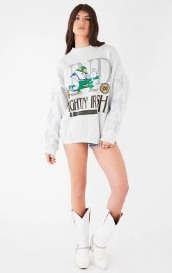 FURST OF A KIND VINTAGE SILVER STAR PATCH SWEATSHIRT VINTAGE STARS