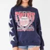 FURST OF A KIND VINTAGE STARS VINTAGE SILVER STAR PATCH SWEATSHIRT