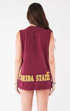 FURST OF A KIND VINTAGE SAFETY PIN SLEEVELESS TEE VINTAGE PINS