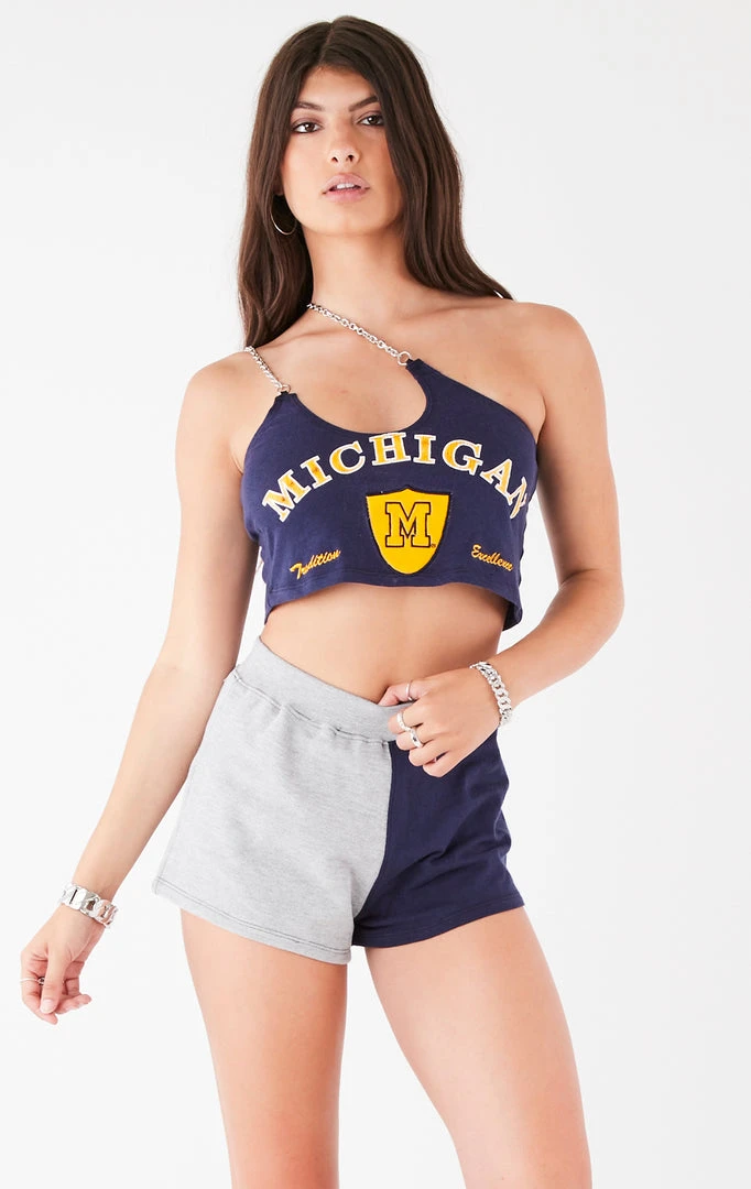 FURST OF A KIND VINTAGE ONE SHOULDER DOUBLE CHAIN SHORT SET 4 FURST OF A KIND VINTAGE ONE SHOULDER DOUBLE CHAIN SHORT SET