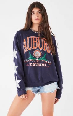 FURST OF A KIND VINTAGE COLLEGE VINTAGE SILVER STAR PATCH SWEATSHIRT
