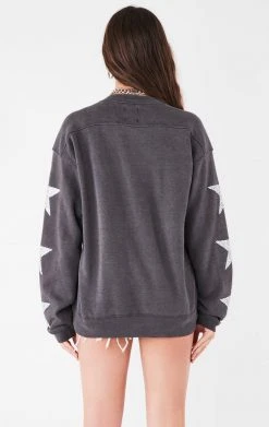 FURST OF A KIND VINTAGE SILVER STAR PATCH SWEATSHIRT