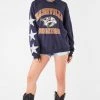 FURST OF A KIND VINTAGE SILVER STAR PATCH SWEATSHIRT
