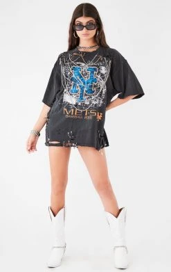 FURST OF A KIND VINTAGE MULTI DRAPED CHAIN TEE VINTAGE CHAINS