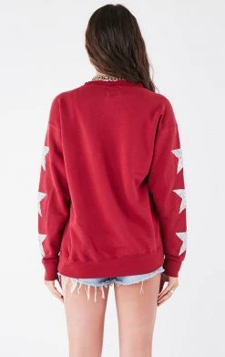 FURST OF A KIND VINTAGE COLLEGE VINTAGE SILVER STAR PATCH SWEATSHIRT