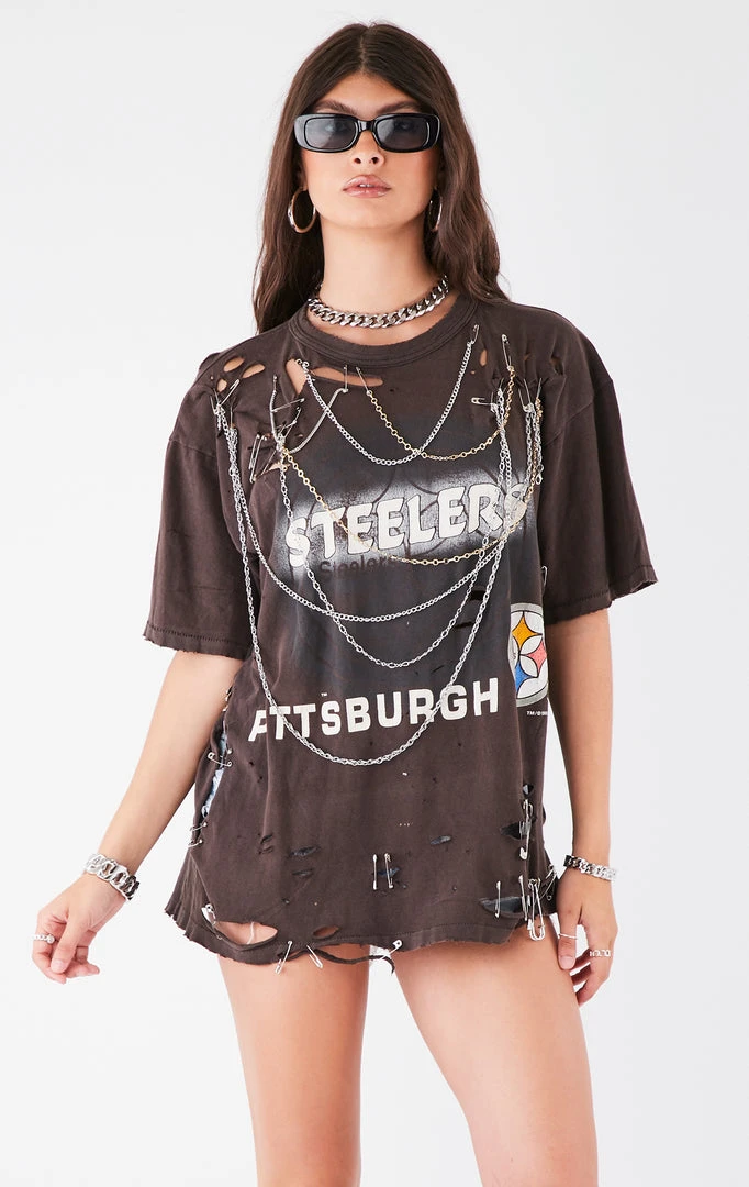 FURST OF A KIND VINTAGE CHAINS VINTAGE MULTI DRAPED CHAIN TEE 3 FURST OF A KIND VINTAGE CHAINS VINTAGE MULTI DRAPED CHAIN TEE