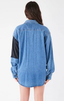 FURST OF A KIND VINTAGE DRINKS VINTAGE PATCHWORK CHAMBRAY